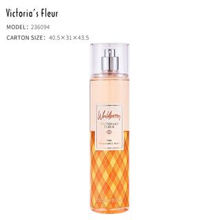 XỊT THƠM BODY MIST Victoria's Fleur 236ml Victoria Fleur FROSTED CRANBERRY, CHAMPAGNE TOAST, SWEET CRANBERRY, SALTWATER BREEZE, WILDBERRY, FAIRYTALE, CANDIED CHAMPAGNE SPRINKLES, VIOLET SORBET, HONEYSUCKLE PEACH TEA, A THOUSAND WISHES, INTO THE NIGHT DIAMOND SHIMMER MIST, FALLING WATER