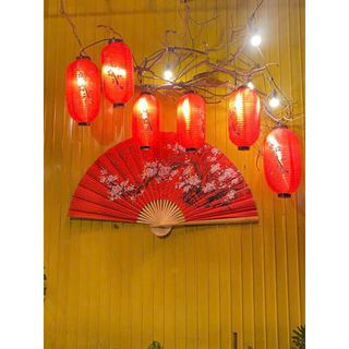 TÚI 4 LỒNG ĐÈN TRỤ HOA ĐÀO Size 10