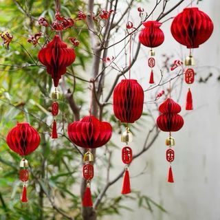 LỒNG ĐÈN GIẤY TREO CÂY (16 mẫu)