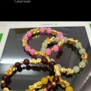 Vòng tay phong thủy 5 tỳ hưu có nhiều màu chuỗi nha