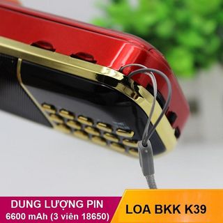 Máy Nghe Nhạc BKK K39 Loa FM/Thẻ Nhớ/ Nghe Kinh Phật Có Đèn Pin, 3 Pin Siêu Trâu