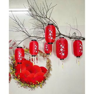 TÚI 4 LỒNG ĐÈN TRỤ HOA ĐÀO Size 12