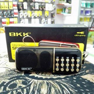 Loa Nghe Đài BKK K51 Hỗ Trợ Fm/Usb/Tf/Tai Nghe/Đèn Pin (Đen Đỏ)