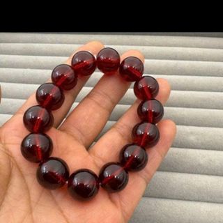 Chuỗi đeo tay vòng phong thủy 12ly màu đỏ, đen, xanh lá, đỏ đậm