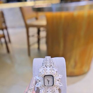 ĐỒNG HỒ NỮ CHÍNH HÃNG FUNMEI F2174 MẶT VUÔNG ĐÍNH PHA LÊ  FULLBOX