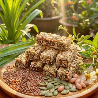 THANH GẠO LỨT MIX HẠT DINH DƯỠNG NHÀ LÀM 500G - WINNIE HOUSE