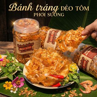 BÁNH TRÁNG DẺO TÔM PHƠI SƯƠNG FULL TOPPING SIÊU CUỐN 400G - WINNIE HOUSE