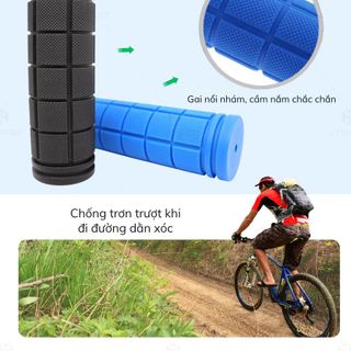 Bọc Tay Nắm Xe Đạp Silicon Mềm, 1 Cặp Vỏ Bao Tay Xe Đạp Thể Thao Chống Trượt, Thoải Mái