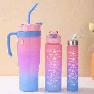 SET 3 BÌNH NƯỚC THỂ THAO CÓ TAY CẦM