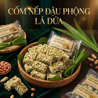 CỐM NẾP ĐẬU PHỘNG LÁ DỨA CỐT DỪA TUỔI THƠ 1KG - WINNIE HOUSE