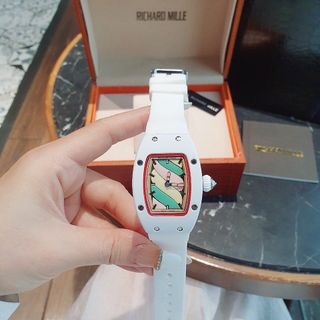XẢ CUỐI NĂM ĐỒNG HỒ NỮ TRUNG CẤP RITRARD KẸO DÂY SILICON TRẮNG VÀ HỒNG