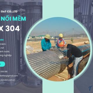 Khớp nối mềm kim loại/ Khớp nối mềm inox 304/ Khớp nối mềm inox lắp bích/ Khớp nối mềm inox chịu nhiệt cao