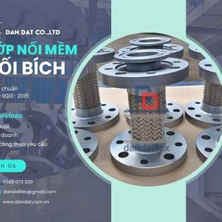 Khớp nối mềm kim loại/ Khớp nối mềm inox 304/ Khớp nối mềm inox lắp bích/ Khớp nối mềm inox chịu nhiệt cao