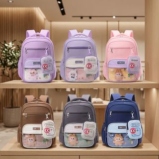 BALO LABUBU CHO BÉ KÈM VÍ – FORM ĐẸP, BỀN CHẤT OXFORD, ĐỰNG GỌN SÁCH VỞ A833 - PIPI STORE