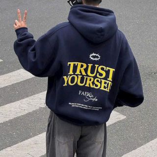 Áo khoác nỉ nam nón to TRUST YOURSEL