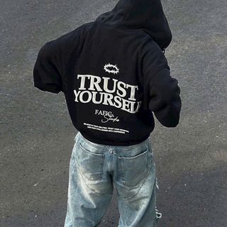 Áo khoác nỉ nam nón to TRUST YOURSEL
