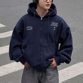 Áo khoác nỉ nam nón to TRUST YOURSEL