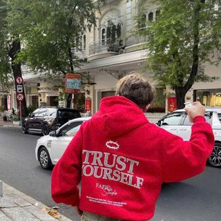 Áo khoác nỉ nam nón to TRUST YOURSEL