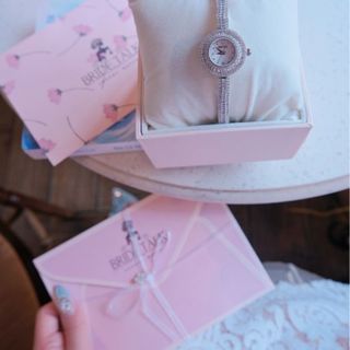 ĐỒNG HỒ NỮ CHÍNH HÃNG BRIDE TALK MẶT TRÒN MINI FULL ĐÁ SWAROSKI FULLBOX