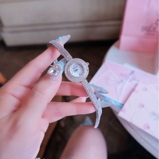 ĐỒNG HỒ NỮ CHÍNH HÃNG BRIDE TALK MẶT TRÒN MINI FULL ĐÁ SWAROSKI FULLBOX