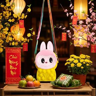 TÚI XÁCH SILICON POPIT ĐỰNG LÌ XÌ CHO BÉ GÁI – NHỎ XINH, CỰC CUTE - PIPI STORE