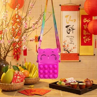 TÚI XÁCH SILICON POPIT ĐỰNG LÌ XÌ CHO BÉ GÁI – NHỎ XINH, CỰC CUTE - PIPI STORE