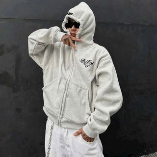 Áo khoác nỉ nam nữ nón to BE KIND