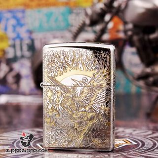 ZIPPO USA, ZIPPO MỸ MẠ CROM KHẮC ĂN MÒN MÃ M8