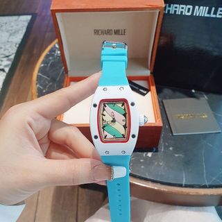 XẢ CUỐI NĂM ĐỒNG HỒ NỮ TRUNG CẤP RITRARD KẸO DÂY SILICON XANH VÀ VÀNG