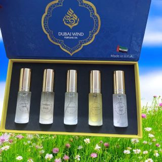 Sét Tinh Dầu Nước Hoa Dubai 5 Chai Dạng Xịt
