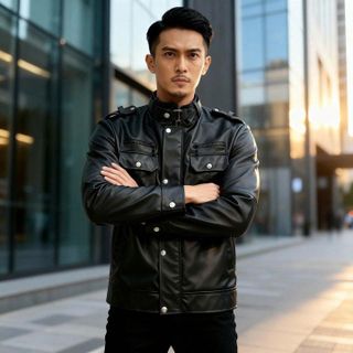 ÁO KHOÁC DA NAM PHONG CÁCH LỊCH LÃM AD904