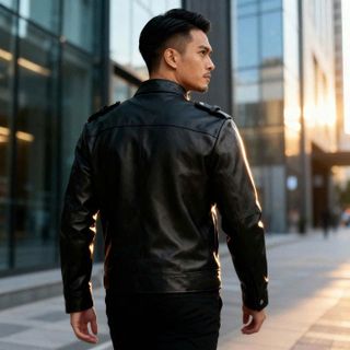 ÁO KHOÁC DA NAM PHONG CÁCH LỊCH LÃM AD904