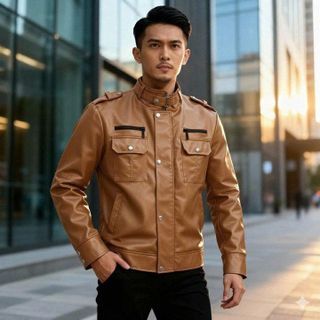 ÁO KHOÁC DA NAM PHONG CÁCH LỊCH LÃM AD904