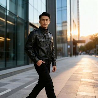 ÁO KHOÁC DA NAM PHONG CÁCH LỊCH LÃM AD904