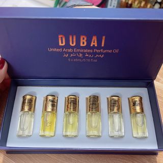 Sét Tinh Dầu Nước Hoa Dubai 6 Chai Nam