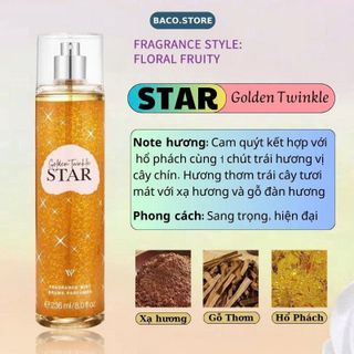 Xịt Thơm Toàn Thân Vitoria's Fleur STAR Golden Twinkle 236ml