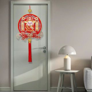 DẢI TREO THẦN TÀI LẮC ĐẦU KÈM BÔNG ĐÀO