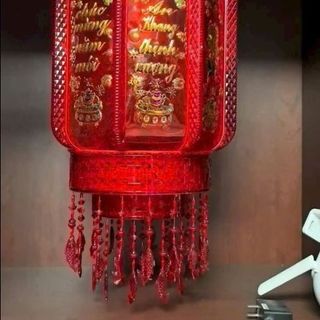 LỒNG ĐÈN LED XOAY 360 HÌNH TRÁI BÍ #80-53CM