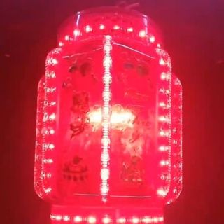 LỒNG ĐÈN LED XOAY 360 HÌNH TRÁI BÍ #80-53CM