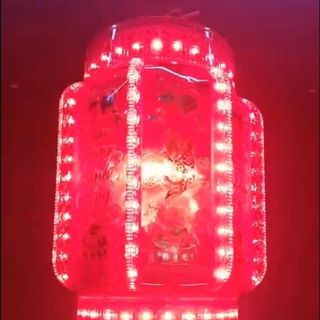 LỒNG ĐÈN LED XOAY 360 HÌNH TRÁI BÍ #60-42CM