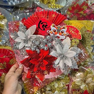 Set hoa kim tuyến trang trí giỏ quà tết ,  trang trí tết 2026 ( Hàng Giá Tận Xưởng )