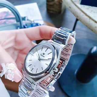 ĐỒNG HỒ CHÍNH HÃNG FUNMEI COUPLE F8035 DÂY THÉP BẠC FULLBOX TEM HÃNG