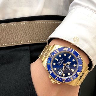 ĐỒNG HỒ NAM CAO CẤP RÔLET MẶT MÀU XOAY OYSTER MÁY CƠ NHẬT