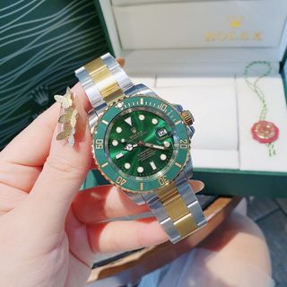 ĐỒNG HỒ NAM CAO CẤP RÔLET MẶT MÀU XOAY OYSTER MÁY CƠ NHẬT