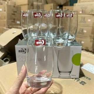 Bộ 6 Cốc Thủy Tinh Trứng Trắng Cao ( THÙNG 8B )