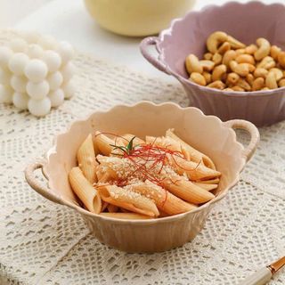 BỘ BÁT THÌA BÍ ĐỎ GỐM SỨ CÓ TAY CẦM