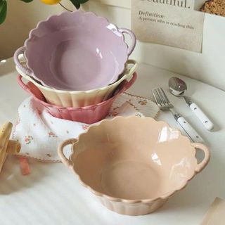 BỘ BÁT THÌA BÍ ĐỎ GỐM SỨ CÓ TAY CẦM