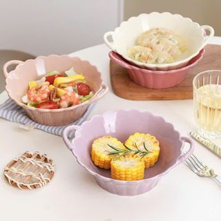 BỘ BÁT THÌA BÍ ĐỎ GỐM SỨ CÓ TAY CẦM