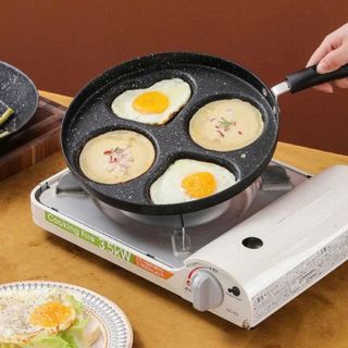 CHẢO CHIÊN TRỨNG NHIỀU HÌNH 4 LỖ CÁN NHỰA