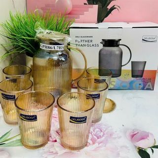 Bộ Bình 6 Cốc Thủy Tinh GPH86/L7HA ( THÙNG 8B )